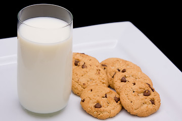 Image showing Milk and Cookies