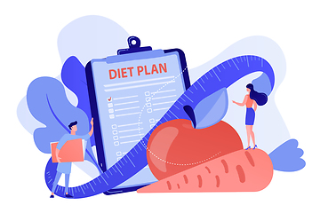 Image showing Nutrition diet concept vector illustration.