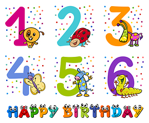 Image showing birthday greeting cards collection