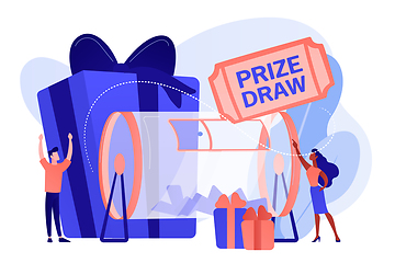 Image showing Prize draw concept vector illustration.