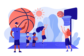 Image showing Basketball camp concept vector illustration.