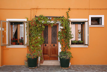 Image showing Orange house Burano