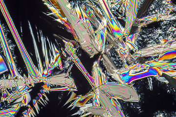 Image showing soda lye microcrystals