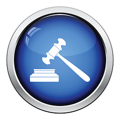 Image showing Judge hammer icon