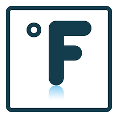 Image showing Fahrenheit degree icon