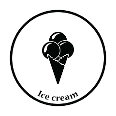 Image showing Ice-cream cone icon