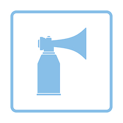 Image showing Football fans air horn aerosol icon