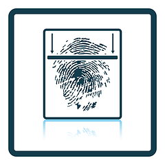 Image showing Fingerprint scan icon