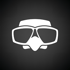 Image showing Icon of scuba mask 