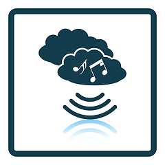 Image showing Music cloud icon