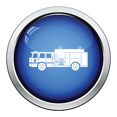 Image showing Fire service truck icon