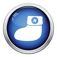 Image showing Baby bootie icon