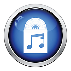 Image showing Vinyl record in envelope icon