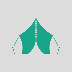 Image showing Touristic tent icon