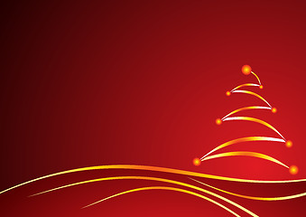 Image showing Christmas red background