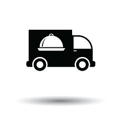 Image showing Delivering car icon