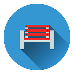 Image showing Tennis player bench icon