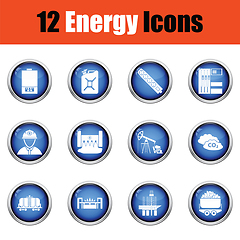 Image showing Energy icon set. 