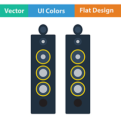 Image showing Audio system speakers icon