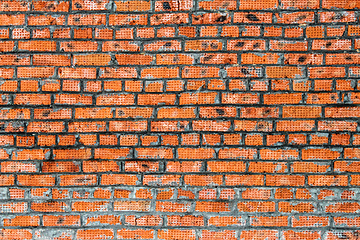 Image showing Red brick grunge wall