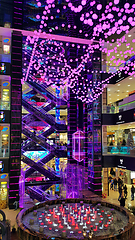 Image showing Futuristic design of the atrium in the shopping center European 