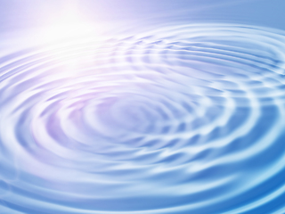 Image showing Abstract background with wavy ripples and sunlight
