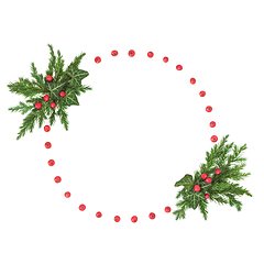 Image showing Natural Abstract Christmas Wreath