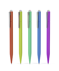 Image showing Five pens with different colors