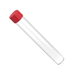 Image showing Test tube with red cap