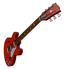 Image showing A type of chordophone vector or color illustration