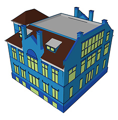 Image showing Home house and its various facilities vector or color illustrati