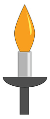 Image showing Light bulbillustration vector on white background