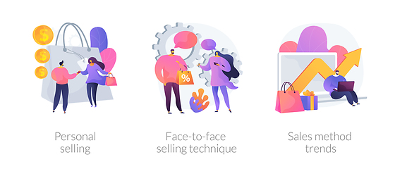 Image showing Personalized selling vector concept metaphors