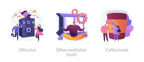 Image showing Office life vector concept metaphors