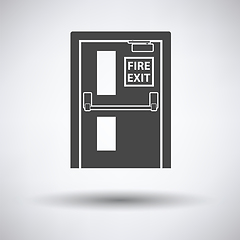 Image showing Fire exit door icon