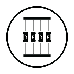 Image showing Resistor tape icon