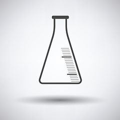 Image showing Icon of chemistry cone flask