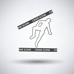 Image showing Crime scene icon