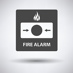 Image showing Fire alarm icon