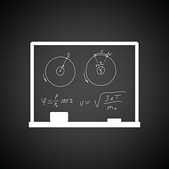 Image showing Classroom blackboard icon