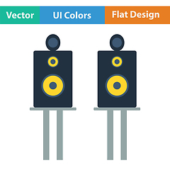 Image showing Audio system speakers icon