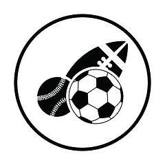 Image showing Sport balls icon