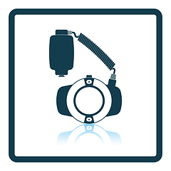 Image showing Icon of portable circle macro flash