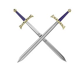 Image showing Crossed swords