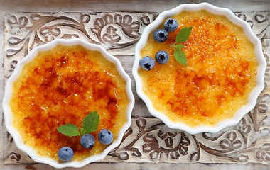 Image showing Creme brulee.