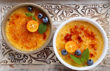 Image showing Creme brulee.