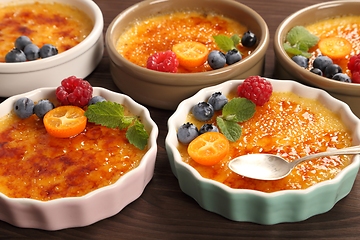 Image showing Creme brulee.