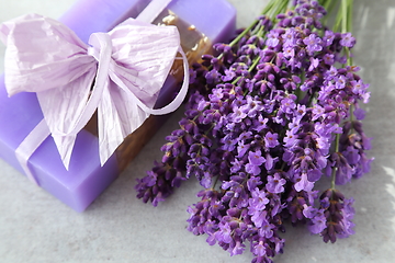 Image showing Bouquet of lavender.