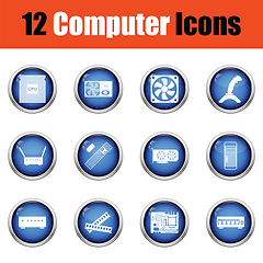 Image showing Set of computer icons. 