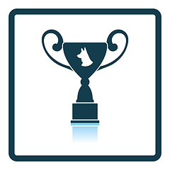 Image showing Dog prize cup icon